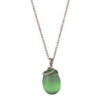 Collana Tatiana Fabergé in Argento con Occhio di Gatto - Olga - P1201GR