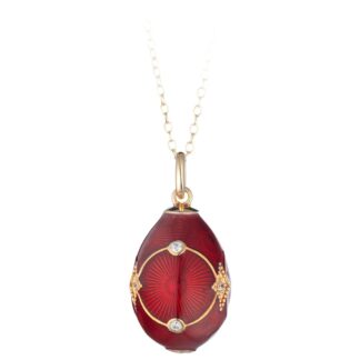 Collana Tatiana Fabergé in Argento e Smalto con Zirconi - Peter Carl - P23929R