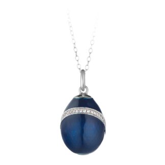 Collana Tatiana Fabergé in Argento e Smalto con Zirconi - Peter Carl - P23999DBS