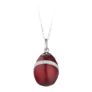 Collana Tatiana Fabergé in Argento e Smalto con Zirconi - Peter Carl - P23999RS