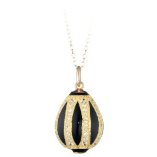 Collana Tatiana Fabergé in Argento e Smalto con Zirconi - Peter Carl - P63006B