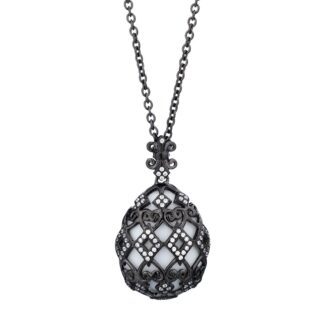 Collana Tatiana Fabergé in Argento con Agata e Zirconi - Alexandra - P818B