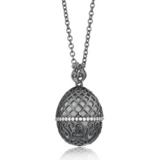 Collana Tatiana Fabergé in Argento con Agata e Zirconi - Alexandra - P819B