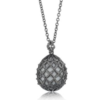 Collana Tatiana Fabergé in Argento con Agata e Zirconi - Alexandra - P820B