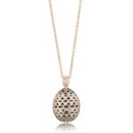 Collana Tatiana Fabergé in Argento con Onice - Alexandra - P821R