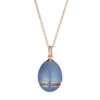 Collana Tatiana Fabergé in Argento e Smalto con Zirconi - Romanov - ROP10RLB