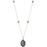 Collana Tatiana Fabergé in Argento e Smalto con Zirconi - Tamara - TMP03RDB