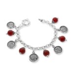 Bracciale Gerardo Sacco in Argento con Pietre - Maschere e Monete - 33132