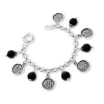 Bracciale Gerardo Sacco in Argento con Pietre - Maschere e Monete - 33132