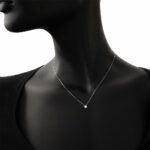 Collana Punto Luce Artlinea in Oro Bianco con Diamante - Classic - CD126-LB