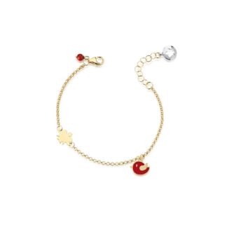 Bracciale Roberto Giannotti Bambino Oro con Angelo e Uccellino - Babies - NKT249