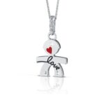 Ciondolo Le Bebé Bimbo in Oro Bianco con Smalto - Limited Edition 2020 - LBB006-20