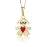 Ciondolo Le Bebé Bimba in Oro Giallo con Smalto - Limited Edition 2020 - LBB007-20
