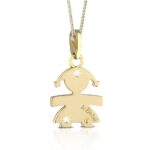 Ciondolo Le Bebé Bimba in Oro Giallo con Smalto - Limited Edition 2020 - LBB007-20