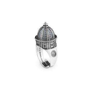 Anello Ellius in Argento Zirconi | S. Maria Assunta - Cupole - R199/14/RV/PC