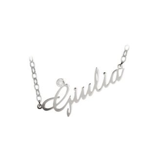 Collana Artlinea in Argento con Swarovski | Nome Piccolo - ZCS1NOME