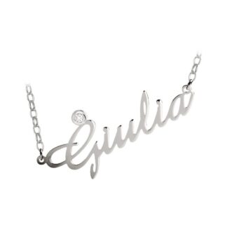 Collana Artlinea in Argento con Swarovski | Nome Grande - ZCS2NOME