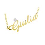 Collana Artlinea in Argento con Swarovski | Nome Grande - ZCS2NOME