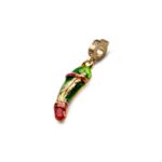 Charm Isola Bella in Argento e Smalto | Asso di Mazze - D-Javù - 20000634
