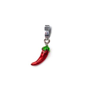 Charm Isola Bella in Argento e Smalto | Peperoncino - D-Javù - 20000639