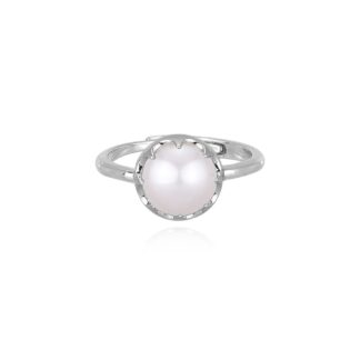 Anello Mabina in Argento con Perla - 523162