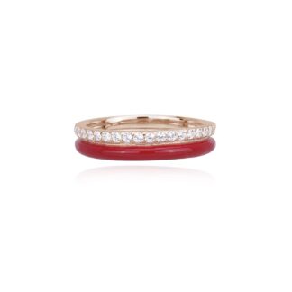 Anello Mabina in Argento e Smalto con Zirconi - 523164