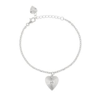 Bracciale Mabina in Argento con Zirconi | Cuore - 533404