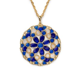 Collana Isola Bella in Argento e Smalti | Merletti Tondo - 20000386