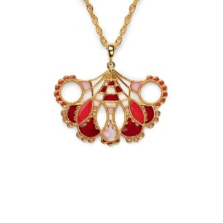 Collana Isola Bella in Argento e Smalti | Merletti Ventaglio - 20000391