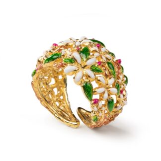 Anello Isola Bella in Argento e Smalti Gelsomino - 20000582