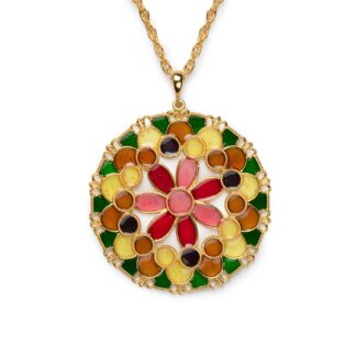 Collana Isola Bella in Argento e Smalti | Merletti Tondo - 20000589