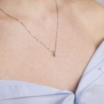 Collana Punto Luce Clesi in Oro Bianco con Diamante - 427_0