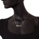 Collana con Nome Artlinea in Oro con Pavé Diamanti | - ZD3NOME
