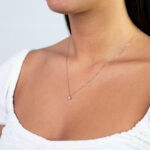 Collana Punto Luce Clesi in Oro Bianco con Diamante - 630_0