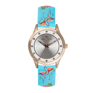 Orologio Solo Tempo Mizzica in Acciaio e Pelle - I Fenicotteri - MA123