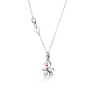 Ciondolo Le Bebé Bimbo in Oro Bianco con Smalto - Limited Edition 2020 - LBB006-20