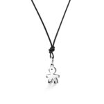 Ciondolo Le Bebè Bimbo in Oro Bianco con Diamanti - i Diamantini - LBB061
