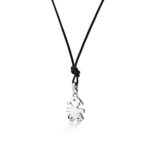 Ciondolo Le Bebè Bimba in Oro Bianco con Diamanti - i Diamantini - LBB063