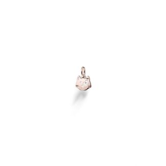 Charm Le Bebè in Oro Rosa e Argento con Gattino - Lock Your Love - LBB167