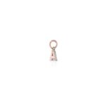 Charm Le Bebè in Oro Rosa e Argento con Lettera A - Lock Your Love - LBB170-A