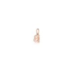 Charm Le Bebè in Oro Rosa e Argento con Lettera B - Lock Your Love - LBB170-B