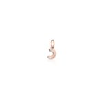 Charm Le Bebè in Oro Rosa e Argento con Lettera C - Lock Your Love - LBB170-C