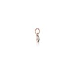 Charm Le Bebè in Oro Rosa e Argento con Lettera D - Lock Your Love - LBB170-D