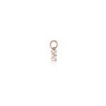 Charm Le Bebè in Oro Rosa e Argento con Lettera E - Lock Your Love - LBB170-E