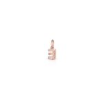 Charm Le Bebè in Oro Rosa e Argento con Lettera E - Lock Your Love - LBB170-E