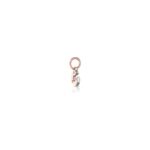 Charm Le Bebè in Oro Rosa e Argento con Lettera G - Lock Your Love - LBB170-G