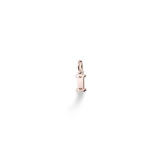 Charm Le Bebè in Oro Rosa e Argento con Lettera I - Lock Your Love - LBB170-I