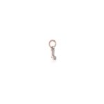 Charm Le Bebè in Oro Rosa e Argento con Lettera L - Lock Your Love - LBB170-L