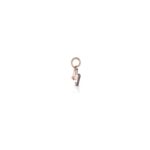 Charm Le Bebè in Oro Rosa e Argento con Lettera M - Lock Your Love - LBB170-M