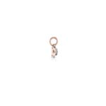 Charm Le Bebè in Oro Rosa e Argento con Lettera P - Lock Your Love - LBB170-P